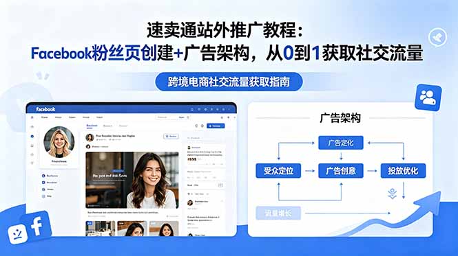 速卖通站外推广教程:Facebook粉丝页创建+广告架构,从0到1获取社交流量-大川资源分享站