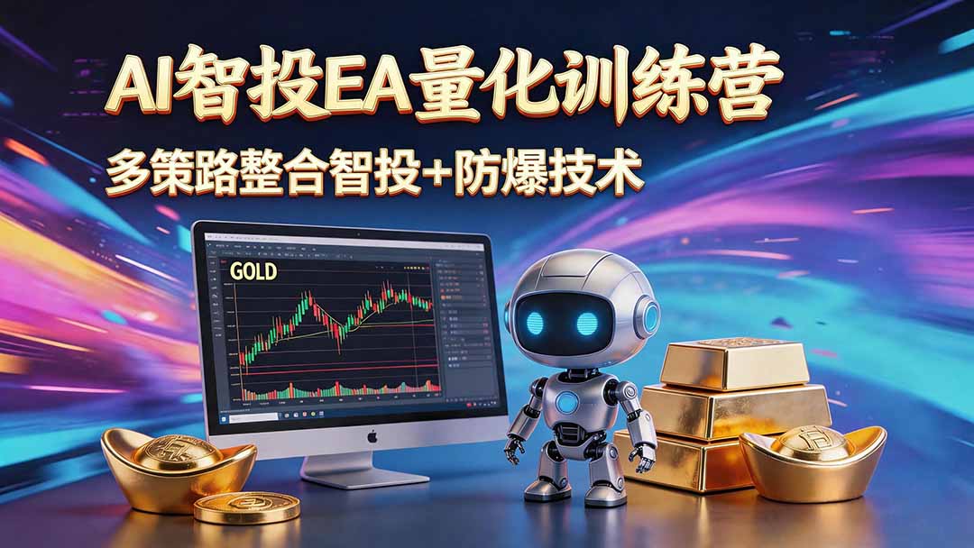 AI智投EA量化运营技术,自动化黄金操盘技术,小白也可以轻松上手日入1000+-大川资源分享站
