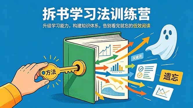 拆书学习法训练营,升级学习能力,构建知识体系,,告别看完就忘的低效阅读-大川资源分享站
