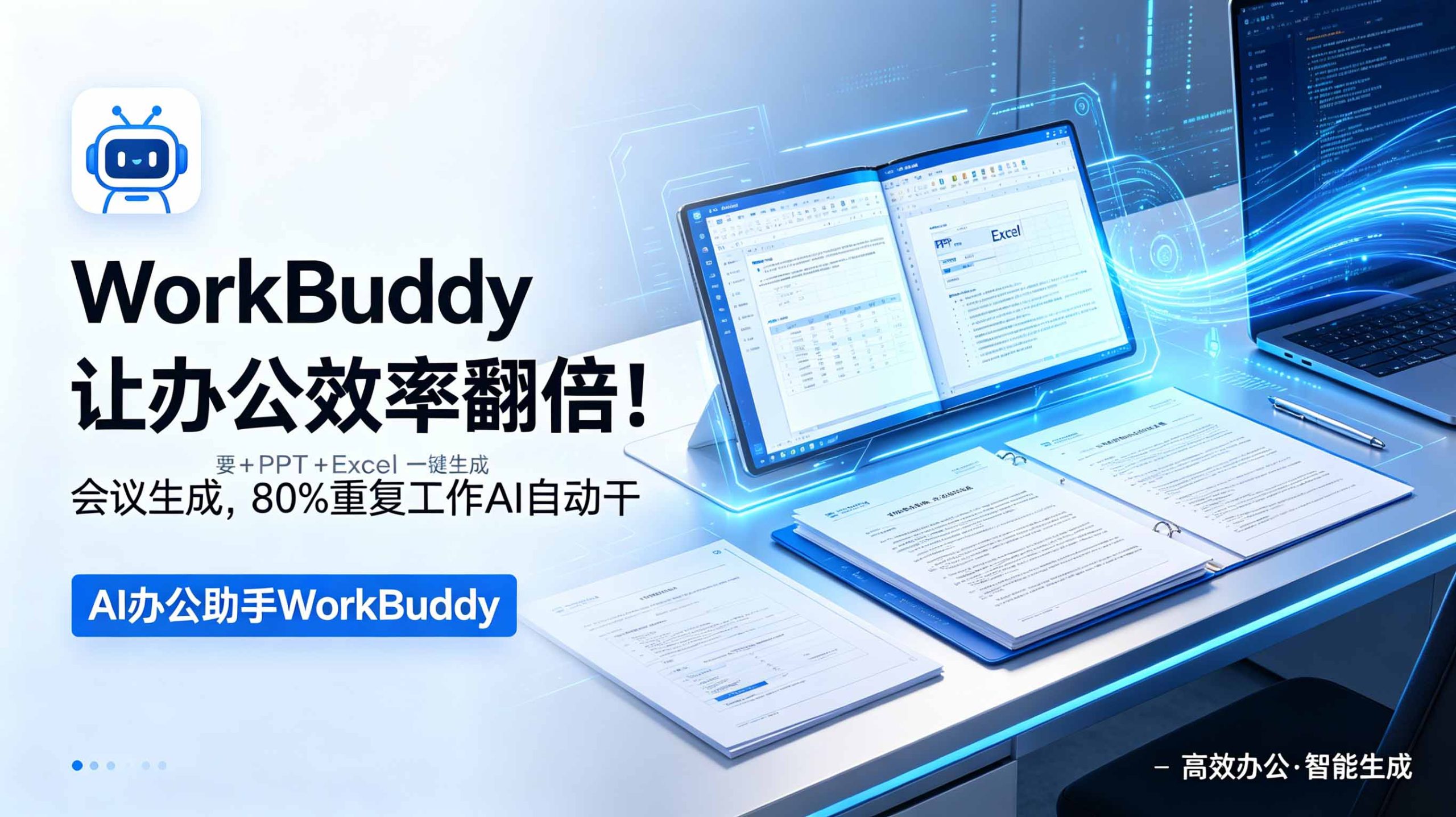 WorkBuddy让办公效率翻倍!会议纪要+PPT+Excel一键生成,80%重复工作AI自动干-大川资源分享站