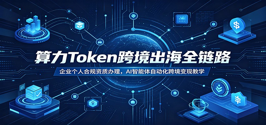 算力Token跨境出海全链路：企业个人合规资质办理，AI智能体自动化跨境变现教学-大川资源分享站