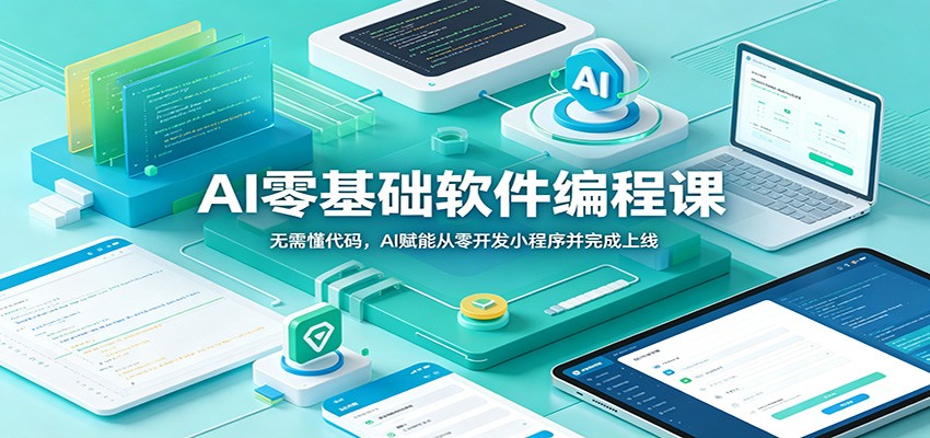 AI零基础软件编程课：无需懂代码，AI赋能从零开发小程序并完成上线-大川资源分享站
