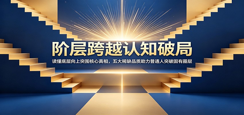 阶层跨越认知破局：读懂底层向上突围核心真相，五大稀缺品质助力普通人突破固有圈层-大川资源分享站