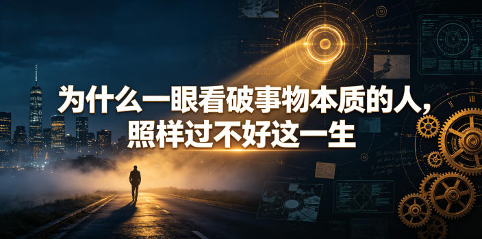 付费文章：为什么一眼看破事物本质的人，照样过不好这一生-大川资源分享站