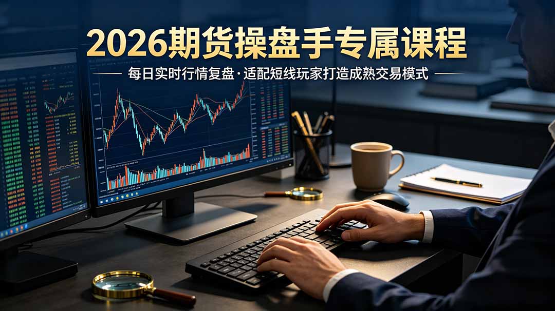 2026期货操盘手专属课程-更新7月11，每日实时行情复盘，适配短线玩家打造成熟交易模式-大川资源分享站
