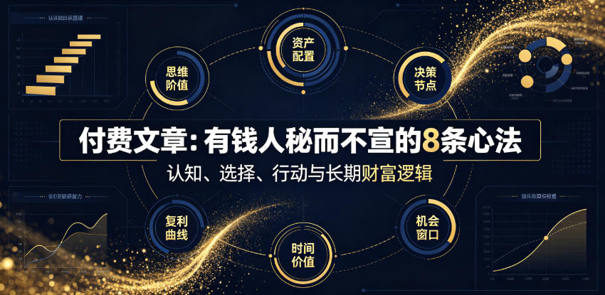 付费文章：有钱人秘而不宣的8条心法-大川资源分享站