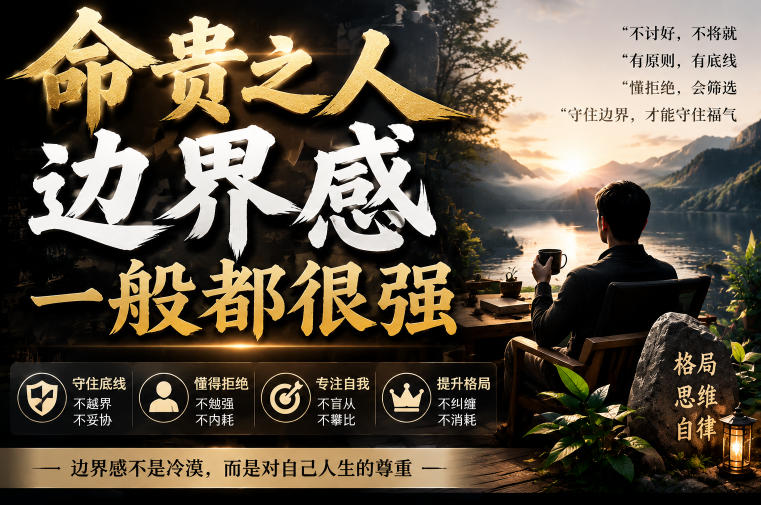 付费文章:命贵之人,边界感一般都很强-大川资源分享站