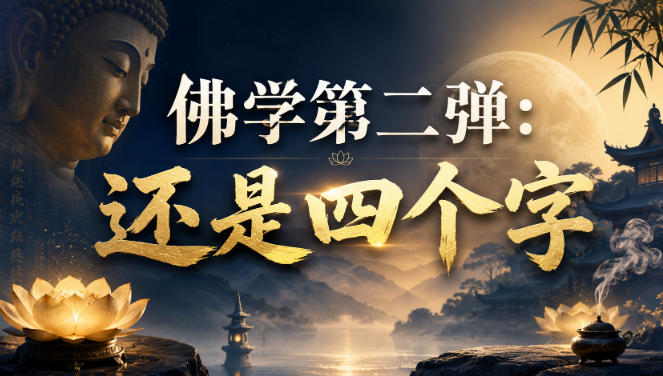 付费文章：佛学第二弹：还是四个字-大川资源分享站