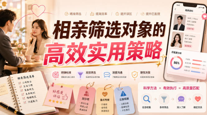 付费文章：相亲筛选对象的高效实用策略-大川资源分享站