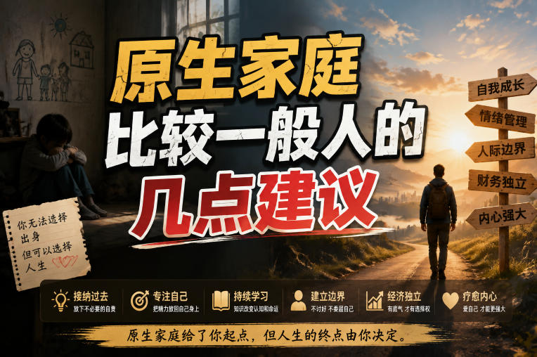 付费文章：给原生家庭比较一般人的几点建议-大川资源分享站