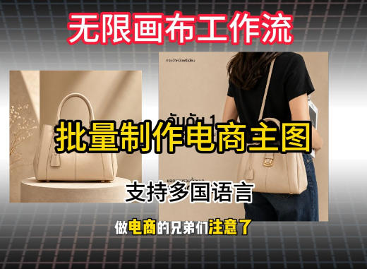 无限画布工作流搭建教程，一键电商主图批量制作，批量下载，支持多国语言-大川资源分享站