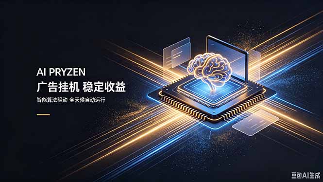 AI Pryzen 广告挂机｜24小时自动跑，日入300-500，新手零门槛-大川资源分享站