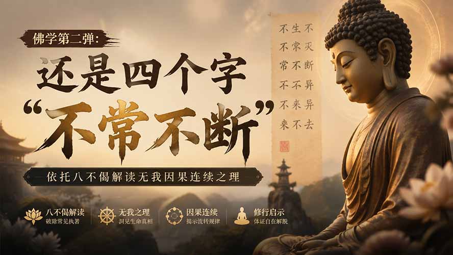 图片[2]-付费文章：佛学第二弹：还是四个字“不常不断”依托八不偈解读无我因果连续之理-大川资源分享站