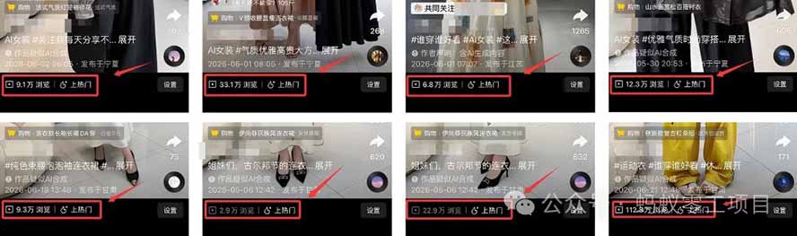 图片[3]-外面卖680的AI女装短视频带货玩法：手机免费生成带货视频+分发到抖音快手达人挂车+提示词模板，单条视频佣金2000+-大川资源分享站