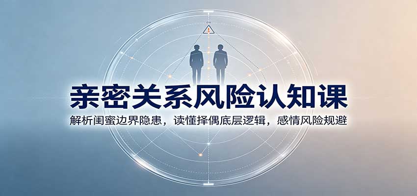 亲密关系风险认知课：解析闺蜜边界隐患，读懂择偶底层逻辑，感情风险规避-大川资源分享站
