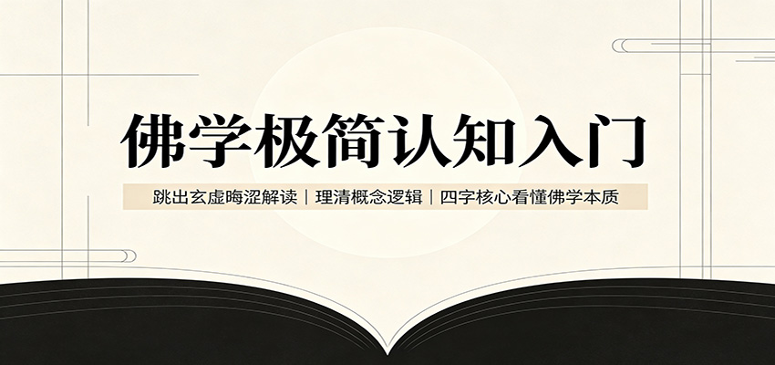 佛学极简认知入门：跳出玄虚晦涩解读，理清概念逻辑，四字核心看懂佛学本质-大川资源分享站