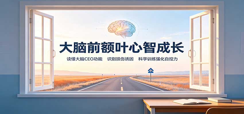 大脑前额叶心智成长：读懂大脑CEO功能，识别损伤诱因，科学训练强化自控力-大川资源分享站