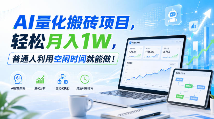 利用AI实现自动量化搬砖，月入万元，任何人都可以做！-大川资源分享站