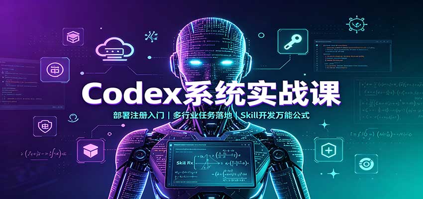 Codex系统实战课：部署注册入门，多行业任务落地，Skill开发万能公式-大川资源分享站