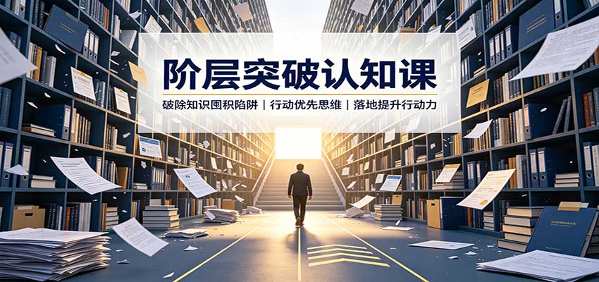 阶层突破认知课：破除知识囤积陷阱，行动优先思维，落地提升行动力-大川资源分享站