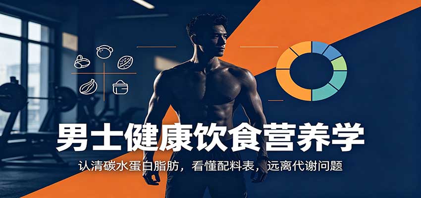 男士健康饮食营养学：认清碳水蛋白脂肪，看懂配料表，远离代谢问题-大川资源分享站