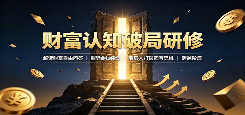 财富认知破局研修：解读”孙割”，重塑金钱观念，底层人打破固有思维跨越阶层-大川资源分享站