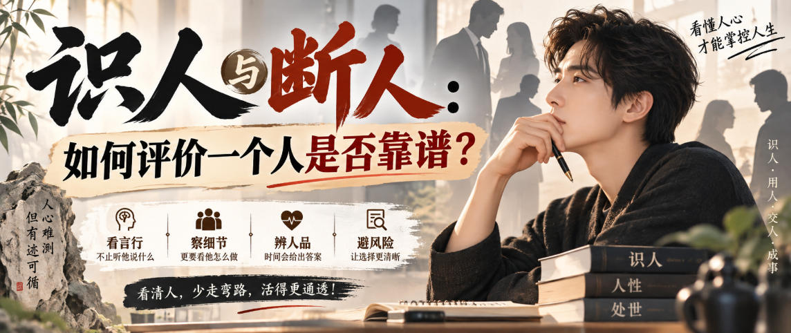 付费文章：识人与断人：如何评价一个人是否靠谱？-大川资源分享站