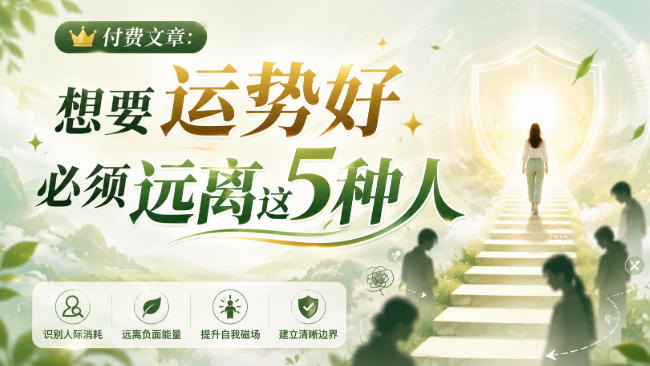 付费文章：想要运势好，必须远离这5种人-大川资源分享站