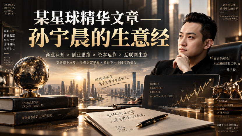 某星球精华文章——孙宇晨的生意经-大川资源分享站