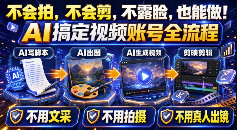 AI短视频起号实战项目，用AI做视频起号，45天涨粉12W，一条广告8.5k，广告接到手软，引流、变现两不误！-大川资源分享站