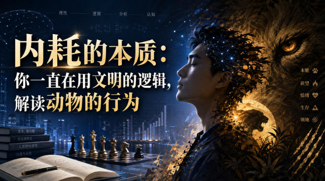 付费文章：内耗的本质：你一直在用文明的逻辑，解读动物的行为-大川资源分享站